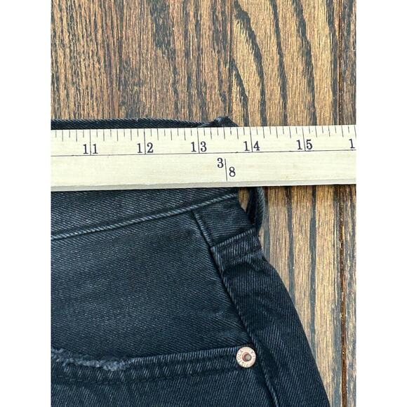 PISTOLA Eden Jeans Womens Size 26 Black Denim High Rise Mom Kick Straight NWT - Picture 6 of 9